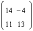 <strong>The matrices A and B are defined as follows: A = , B = Carry out the indicated matrix operation. </strong> A) B) C) D) E)