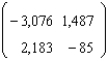 <strong>Use a graphing utility to compute the matrix product. </strong> A) B) C) D) E)