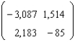 <strong>Use a graphing utility to compute the matrix product. </strong> A) B) C) D) E)