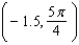 <strong>Use the equation to determine polar coordinates of the point B. </strong> A) B) C) D) E)
