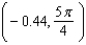 <strong>Use the equation to determine polar coordinates of the point B. </strong> A) B) C) D) E)