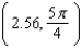 <strong>Use the equation to determine polar coordinates of the point B. </strong> A) B) C) D) E)