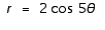 <strong>Determine the graph that reflects the polar equation. (five-leafed rose)</strong> A) B) C) D) E)