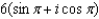 <strong>Convert from rectangular to trigonometric form. (Choose an argument such that .) 6</strong> A) B) C) D) E)