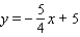 <strong>Find the equation of the line described below. </strong> A) B) C) D) E)