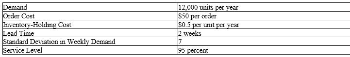 <strong>Using the data regarding the inventory management of a stock-keeping unit shown in the following table, it can be concluded that the economic time interval for establishing an optimal policy for a fixed-period system (FPS) under the model assumptions is: </strong> A) less than or equal to 3 weeks. B) more than 3 weeks but less than or equal to 6 weeks. C) more than 6 weeks but less than or equal to 9 weeks. D) more than 9 weeks.