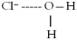<strong>When lithium chloride,LiCl,dissolves in water,which of the following is formed in aqueous solution?</strong> A) B) C) D)all of the above E)none of the above