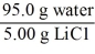 <strong>Which of the following is not a unit factor related to a 5.00% aqueous solution of lithium chloride,LiCl?</strong> A) B) C) D) E)