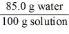 <strong>Which of the following is not a unit factor related to a 15.0% aqueous solution of potassium iodide,KI?</strong> A) B) C) D) E)