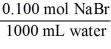 <strong>Which of the following unit factors is not related to a 0.100 M NaBr solution?</strong> A) B) C) D) E)
