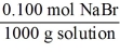 <strong>Which of the following unit factors is not related to a 0.100 M NaBr solution?</strong> A) B) C) D) E)