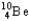 The nuclear symbol of an isotope of beryllium is   .Indicate the number of protons,number of neutrons,atomic number,and mass number of the isotope.  <div style=padding-top: 35px> 