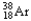 <strong>The chemical symbol of argon is Ar.An isotope of this element has an atomic number of 18 and a mass number of 38.What are the nuclear symbol,the number of protons,and the number of neutrons of this isotope of argon? Nuclear symbol Number of protons Number of neutrons</strong> A)   18 38 B)   20 18 C)   38 18 D)   18 38 E)   18 20 <div style=padding-top: 35px> 