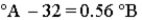 <strong>Consider the three thermometers shown in the image.   Which of the following equations correctly represents the equation relating reading on the A thermometer to the B thermometer?</strong> A)   B)   C)   D)   E)   <div style=padding-top: 35px> 
