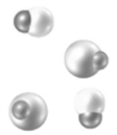 <strong>Which of the following particulate-level picture might be associated with the name silver?</strong> A) B) C) D) E)