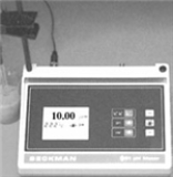 Consider the following image. Based on the reading,what is the hydrogen ion concentration in this solution?