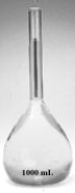 <strong>Consider the volumetric flask shown below.The volume of the flask is 1.000 L. Nitric acid is commercially available at a concentration of 15.9 M.What volume of this solution must be diluted to in this flask to prepare a 4.00 M solution?</strong> A)400 mL B)39.8 mL C)398 mL D)25.2 mL E)252 mL