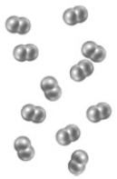 <strong>For which state of matter represented in the choices is the following statement applicable? Equal volumes of different substances contain the same number of particles.</strong> A)​   B)​   C)​   D)This statement does not apply to any of the states of matter. <div style=padding-top: 35px> 