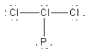 <strong>Which of the following is the best Lewis diagram for PCl<sub>3</sub>?</strong> A) B) C) D) E)
