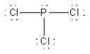 <strong>Which of the following is the best Lewis diagram for PCl<sub>3</sub>?</strong> A) B) C) D) E)