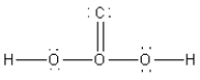 <strong>Which of the following is the best Lewis diagram for H<sub>2</sub>CO<sub>3</sub>?</strong> A) B) C) D) E)