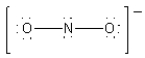 <strong>Which of the following is the best Lewis diagram for NO<sub>2</sub><sup>-</sup>?</strong> A) B) C) D) E)