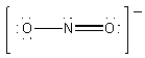 <strong>Which of the following is the best Lewis diagram for NO<sub>2</sub><sup>-</sup>?</strong> A) B) C) D) E)