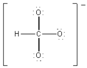 <strong>Which of the following is the best Lewis diagram for HCO<sub>3</sub><sup>-</sup>?</strong> A) B) C) D) E)