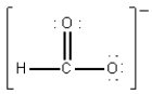 <strong>Which of the following is the best Lewis diagram for HCO<sub>2</sub><sup>-</sup>?</strong> A) B) C) D) E)