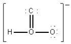 <strong>Which of the following is the best Lewis diagram for HCO<sub>2</sub><sup>-</sup>?</strong> A) B) C) D) E)