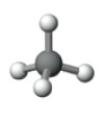 <strong>What is the electron pair geometry shown in the following model? </strong> A)Tetrahedral B)Angular (Bent) C)Linear D)Trigonal planar E)Trigonal pyramid