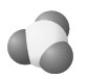 <strong>Which of the following molecular models has the same molecular geometry as that surrounding the oxygen atom in OF<sub>2</sub>?</strong> A) B) C) D) E)