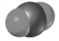 <strong>Which of the following molecular models has the same molecular geometry as that surrounding the oxygen atom in OF<sub>2</sub>?</strong> A) B) C) D) E)