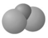 <strong>Which of the following molecular models has the same molecular geometry as that surrounding the oxygen atom in OF<sub>2</sub>?</strong> A) B) C) D) E)
