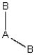 <strong>Consider the following general wedge-and-dash diagram: Which of the following has this structure?</strong> A)H<sub>2</sub>O B)CO<sub>2</sub> C)BeF<sub>2</sub> D)SiS<sub>2</sub> E)CaCl<sub>2</sub>