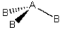 <strong>Consider the following general wedge-and-dash diagram: Which of the following has this structure?</strong> A)BF<sub>3</sub> B)CH<sub>2</sub>O C)AlCl<sub>3</sub> D)COCl<sub>2</sub> E)PH<sub>3</sub>