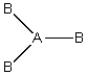 <strong>Consider the following general wedge-and-dash diagram: Which of the following molecules could this diagram represent?</strong> A)NH<sub>3</sub> B)PCl<sub>3</sub> C)NF<sub>3</sub> D)BH<sub>3</sub> E)All of the above could be represented by the diagram.
