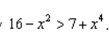 <strong>Solve the inequality Be careful. The graphs cross twice.</strong> A) B) C) D)