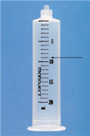 Identify the dose indicated on the syringe.