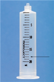 Identify the dose indicated on the syringe.