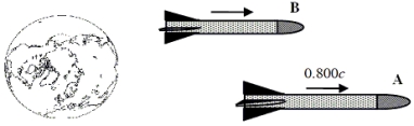 <strong>Rocket A travels with speed 0.800c relative to the earth. Rocket B passes rocket A with speed 0.500c relative to rocket A. Determine the speed of rocket B relative to the earth. Assume that the earth is an inertial reference frame. </strong> A)0.714c B)0.929c C)1.30c D)1.40c E)1.70c