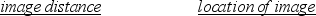<strong>A converging lens with a focal length of 12 cm produces a 3-cm high virtual image of a 1-cm high object. Which entry in the table below is correct? </strong> A) B) C) D) E)