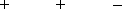 <strong>Each of three objects has a net charge. Objects A and B attract one another. Objects B and C also attract one another, but objects A and C repel one another. Which one of the following table entries is a possible combination of the signs of the net charges on these three objects? </strong> A) B) C) D) E)