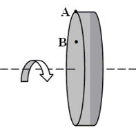 <strong>Two points are located on a rigid wheel that is rotating with decreasing angular velocity about a fixed axis. Point A is located on the rim of the wheel and point B is halfway between the rim and the axis. Which one of the following statements concerning this situation is true? </strong> A)Both points have the same centripetal acceleration. B)Both points have the same tangential acceleration. C)The angular velocity at point A is greater than that of point B. D)Both points have the same instantaneous angular velocity. E)Each second, point A turns through a greater angle than point B.