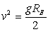 <strong>Consider a satellite in a circular orbit around the Earth. If it were at an altitude equal to twice the radius of the Earth, 2R<sub>E</sub>, how would its speed v relate to the Earth's radius R<sub>E</sub>, and the magnitude g of the acceleration due to gravity on the Earth's surface?</strong> A) B)v<sup>2</sup> = 2gR<sub>E</sub> C) D) E)
