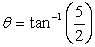 <strong>Which one of the following expressions may be used to correctly find the angle \theta in the drawing? </strong> A) B) C) D) E)