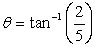 <strong>Which one of the following expressions may be used to correctly find the angle \theta in the drawing? </strong> A) B) C) D) E)