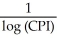 <strong>The consumer price index (CPI)is a measure of the relative cost of goods in the a given country for a particular year.The table below shows the CPI for a country for the stated years beginning in 1940. Create an appropriate model to re-express the CPI.What re-expression of the CPI does this model involve?</strong> A)- B) C)log (CPI) D) E)