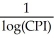 <strong>The consumer price index (CPI)is a measure of the relative cost of goods in the a given country for a particular year.The table below shows the CPI for a country for the stated years beginning in 1940. Re-express the CPI.Then determine the regression equation and correlation coefficient for the re-expressed data.</strong> A)Re-expression: log(CPI);y = 0.0184x - 34.5699,r = 0.9874 B)Re-expression: - log(CPI);y = -0.0184x - 34.5699,r = 0.9780 C)Re-expression: ;y = 0.0295x - 32.2299,r = 0.9874 D)Re-expression: - ;y = 0.0755x - 36.9099,r = 0.9856 E)Re-expression: ;y = 0.0184x - 34.5699,r = 1.0379