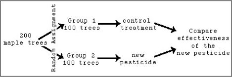 <strong>The Asian longhorned beetle kills trees by burrowing within the trunk and branches and disrupting the sap flow.This beetle favors hardwood trees,such as maple,elm,and ash.A new pesticide will be be tested in a major metropolitan city.A statistician designs an experiment for 200 mature maple trees and randomly assigns half of the trees to receive this new pesticide,and the rest of the trees receive a control treatment. Is there any obvious way to improve this experiment to evaluate the effectiveness of this new pesticide?</strong> A)Yes,stratifying must be used. B)Yes,blocking must be used. C)No,basic variations have been accounted for. D)Yes,matching must be used. E)Yes,a placebo is missing.